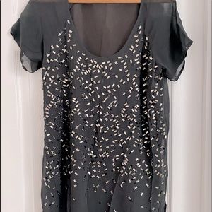 Joie Granite Marishka beaded dress